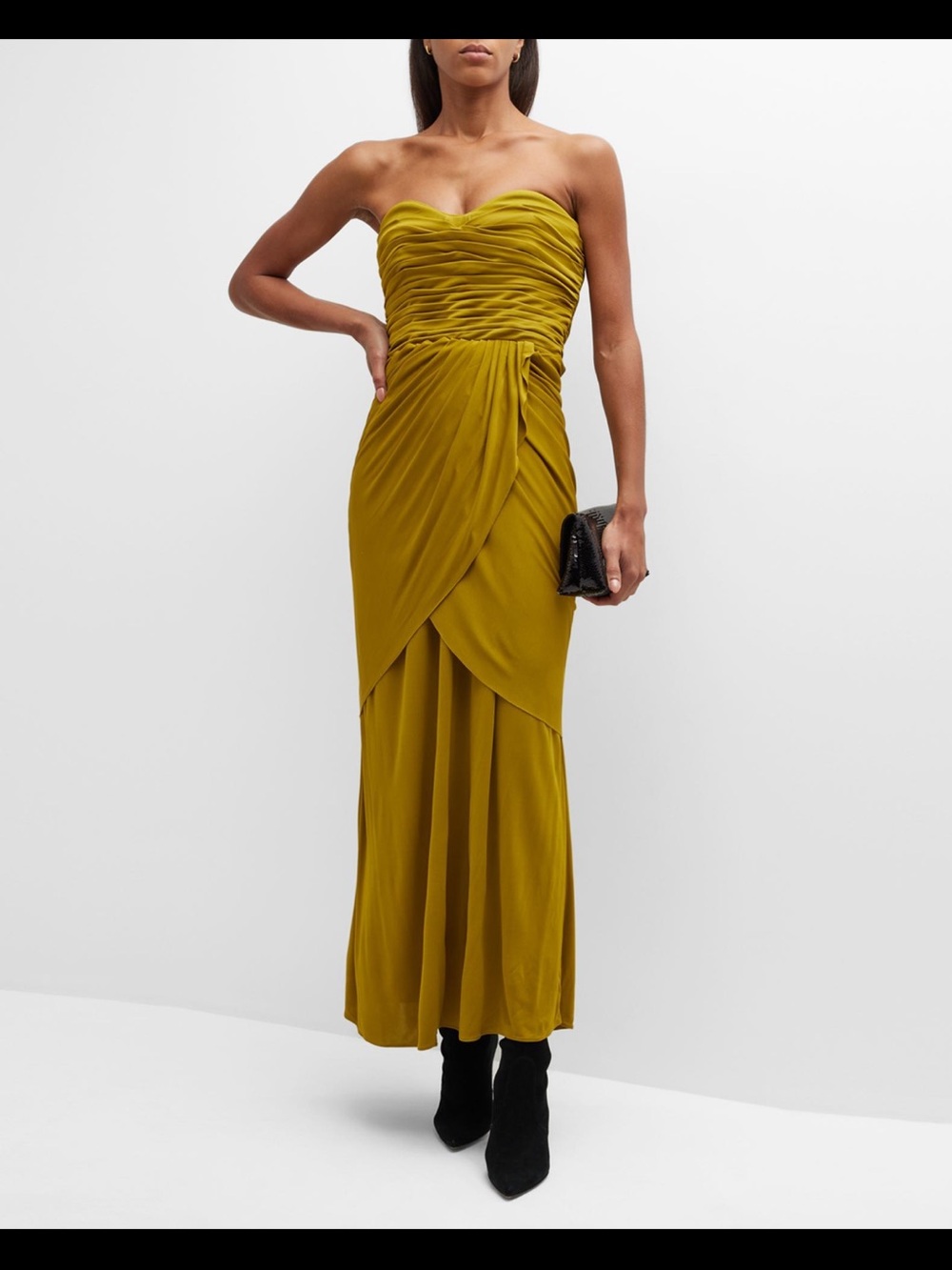Proenza Schouler Fall 2006 Runway Look 33 Jersey Bustier Dress in olive.